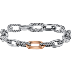 David Yurman Madison Chain Bracelet - Silver/Rose Gold