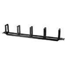 DELTACO 19" Cable panel 1U cable management black