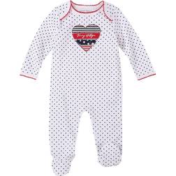 Tommy Hilfiger Baby Girls Americana Polka-Dot Footie Coverall