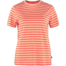 Fjällräven Women's Striped T-Shirt Cotton Sky Poppy Fields Cotton Sky/Poppy Fields