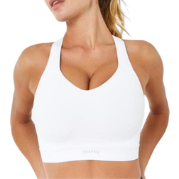 USA Pro High Support Sports Bra - White