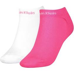 Calvin Klein Sneaker Gripper Socks 2-pack - Pink/White