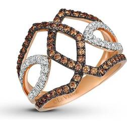 Le Vian Chocolate Diamond Ring 3/4 ct tw 14K Strawberry 7.0