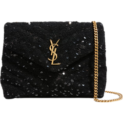 Saint Laurent Loulou Small Sequin Shoulder Bag