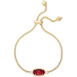 Kendra Scott Elaina January Birthstone Bracelet - Gold/Red