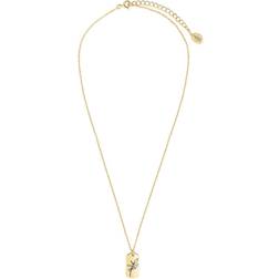 Sterling Forever December Birth Flower Pendant Necklace - Gold