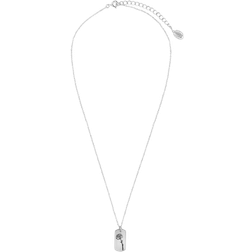 Sterling Forever January Birth Flower Pendant Necklace - Silver