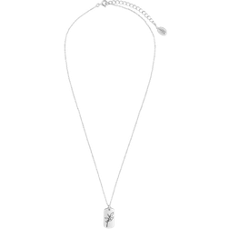 Sterling Forever December Birth Flower Pendant Necklace - Silver