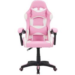 CorLiving Ravagers Gaming Chair - Pink/White