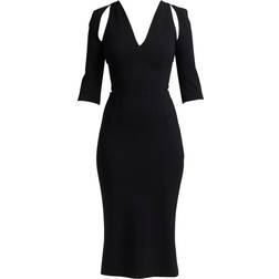 Dolce & Gabbana Cutout Jersey Midi Sheath Dress