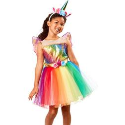 Rubies Red & Green Rainbow Unicorn Dress-Up Set