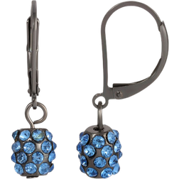 1928 Jewelry Drop Earrings - Black/Blue