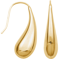 Forever Facets Over Drop Earrings - Gold