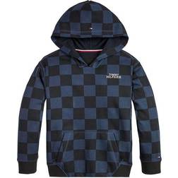 Tommy Hilfiger Boy's Checker Board Hoodie - Blue (KB0KB07777-0GZ)