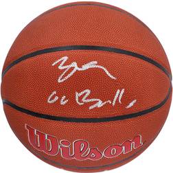 Fanatics Chicago Bulls Lonzo Ball Autographed Wilson Team Logo Basketball with Go Bulls Inscription