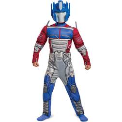 Disguise Optimus Eg Muscle Prime Movie Transformers Superhero Child Costume