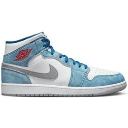 Nike Air Jordan 1 Mid SE M - French Blue/White/Light Steel Grey/Fire Red