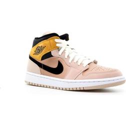 Nike Air Jordan 1 Mid SE W - Particle Beige/Black/Metallic Red Bronze