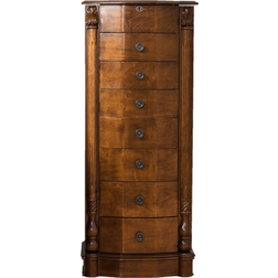 Hives And Honey Antoinette Lockable Jewelry Armoire - Walnut