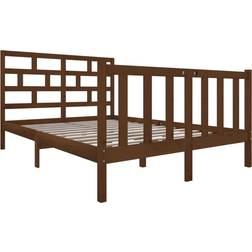 vidaXL Bed Frame Solid Pine 69.5cm Sängram