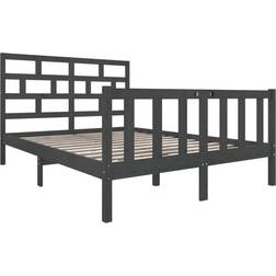 vidaXL Bed Frame Solid Pine 69.5cm Bettrahmen 135x190cm