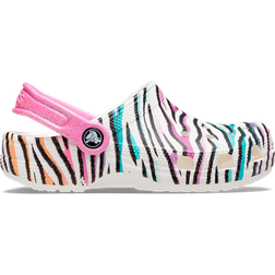 Cross Kid's Classic Animal Print Clog - White/Multi