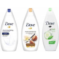 Dove Body Wash Variety 3-pack