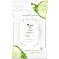 Dove Go Fresh Cucumber & Green Tea Deo Wipes 25-pack
