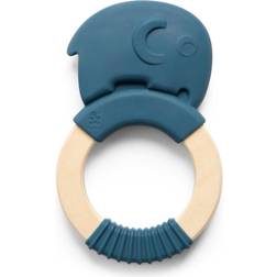 Sebra Silicone Teething Ring on a Wooden Ring, Fanto