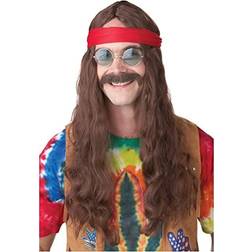 California Costumes Hippie Man Wig and Mustache