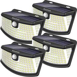 Aootek Solar Motion Sensor Black Wall Light 4