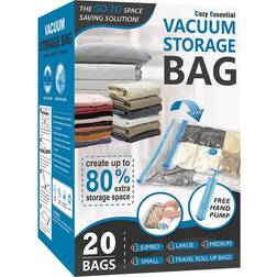 Cozy Essential Vacuum Storage Bags 20pcs