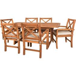 Walker Edison Crosswinds Patio Dining Set