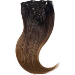 Rapunzel of Sweden Clip-on Set C1.2/5.0 Deep Brown ColorMelt 50cm 7-pack