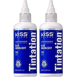 Kiss Tintation Semi-Permanent Hair Color Blue Moonlight 148ml 2-pack