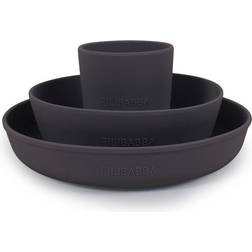 Filibabba Silicone Dinner Set Stone Grey