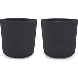 Filibabba Silicone Cup 2-pack Stone Grey