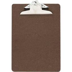 Officemate Hardboard Clipboard, 6" x 9" Brown