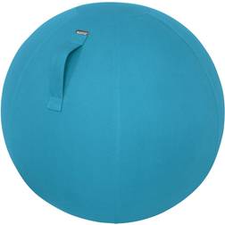 Leitz Ergo Cosy Active Sitting Ball 5279 Carry Handle Washable 65 cm Up to 100 kg Blue Sittepuff