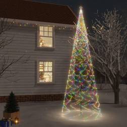 vidaXL med spyd 3000 LED'er 800 cm farverigt lys Weihnachtsbaum