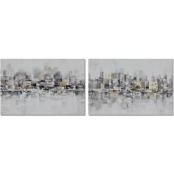 Dkd Home Decor Painting Abstract (120 x 2,8 x 80 cm) (2 Units) Maleri