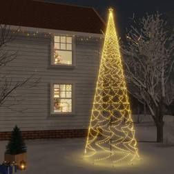 vidaXL med spyd 3000 LED'er 800 cm varmt hvidt lys Weihnachtsbaum