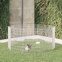 vidaXL 10-Panel Rabbit Cage 54x80 Galvanised Iron