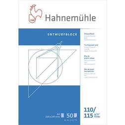Hahnemuhle Ritpapper transparent, Tracingpapper, block Diamant Smooth 110/115g, A4 (210x297mm) 50 ark