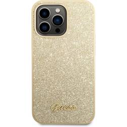 Guess Glitter Flakes Metal Logo Case for iPhone 14 Pro Max