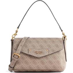 Guess Eco Brenton Flap Shoulder Bag - Pink