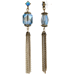 1928 Jewelry Drop Earrings - Bronze/Blue