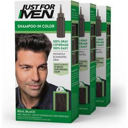 Just For Men Shampoo In Color H-55 Real Black 3-pack