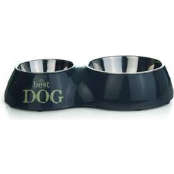 Beeztees Pet Cat Dog Double Feeding Bowl Best 650396