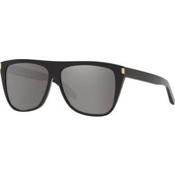 Saint Laurent Laurent Unisex Sunglasses, Sl 1K59 Black